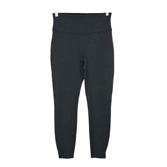 Spanx Everywear Leggings Womens Medium Gray Split-Hem Firm Control - Picture 2 of 9